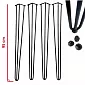 Decorative hairpin metal table legs Ø12 bar, height 95 cm - set of four legs