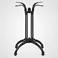 Cast iron table base with 4 feet, 44.5x44.5 cm, black color, height 73 cm, suitable for tabletop 70x70 cm, weight 17 kg