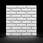 Tuğla efektli 3D strafor dekoratif duvar panelleri 60x60 cm, 16 adet set (5,76 m2)