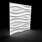 Panneaux muraux décoratifs en polystyrène La profondeur, 60x60cm, couleur blanche, à peindre, lot de 12 pcs