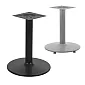 Kovová centrálna stolová noha na konferenčný stolík čiernej alebo šedej farby, priemer podnože 46 cm, výška 57,5 cm