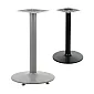 Metāla centrālā galda kāja ar centrālo kolonnu, izgatavota no tērauda, melnā vai alumīnija krāsā, augstums 72 cm, pamatnes diametrs 46 cm