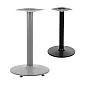 Metallist lauajalg musta või alumiiniumi värvi terasest, Ø 46 cm, kõrgus 72 cm