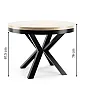Tavolo da pranzo rotondo allungabile, 3 misure in un unico tavolo, diametro 120 cm, lunghezza tavolo allungabile 158 cm e 196 cm, gambe in metallo nere o bianche, piano in laminato colori nero, bianco, rovere, marmo, cemento