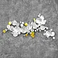 3D metal wall art, wall decor, picture, bubbles, dimensions 58x123cm