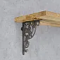 Gietijzeren plankdrager, beugel met afmeting 27x20 cm, houder 
