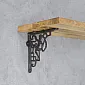 Cast iron shelf bracket with decorative boy element, size 24x24 cm, set of 2 pcs.