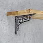 Decorative cast iron shelf holders DEKORIA, 23x16cm set of two pcs.