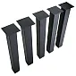 Gambe per tavolo in metallo Classic, in acciaio, altezza 71 cm, set da 5 pezzi.