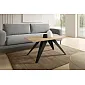Loft stiilis ristkülikukujuline diivanilaud – 120x60 cm, kõrgus 48 cm, vastupidav terasraam