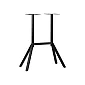 Metal bar table base made from steel, height 106 cm, black color, for large-size table tops - up to 140x70 cm, for bar tables