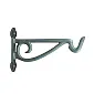 Suport decorativ de perete din fontă cu cârlig, lungime de la perete 23 cm, set 3 buc.