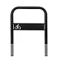 Fahrradständer zum Betonieren, schwarze Farbe, Größe 80x80 cm