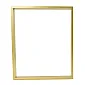 Pata de mesa rectangular duradera de acero, altura 72, ancho 40 cm, color dorado, juego de 2 piezas