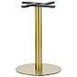Base de mesa central, em aço inox, cor ouro, base 50cm, altura 72cm