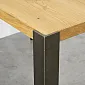 Metalne noge za stol, izrađene od čelika, kutne, visina 75 cm, set od 4 kom.