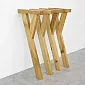 Y-shaped natural oak wood table legs, height  72 cm – natural oiled wood, set of 4, modern & classic interior design