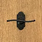 Láimhseáil fuinneoige dubh, láimhseáil S-chruthach, 10.4 cm, tacar de 4 phíosa.