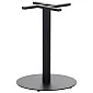 Base centrale per tavolo in metallo, altezza 71,5 cm, diametro della piastra di base 54,5 cm, piano tavolo max 85 cm, colore nero
