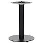 Pied central de table en métal, noir, Ø40 cm, hauteur 57 cm