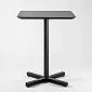 Central metal table base made of steel, height 60 cm, table base foot dimensions 43x43 cm, available colors black, gray or white