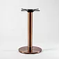 Pata central de mesa de acero inoxidable de alta gama (HORECA), tono cobre, altura 106 cm, diámetro base 41 cm