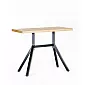 High-end lavhøjde metalbordfod af stål, højde 60 cm, bundmål 43x85, til bordplader op til 160x80 cm