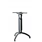 Trebens moderne central bordfod i metal, højde 60 cm, bundplademål 60x60 cm