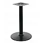 Gamba da tavolo in metallo colore nero o alluminio realizzata in acciaio, Ø 46 cm, altezza 72 cm