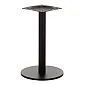 Base de mesa central con columna central, fabricada en acero, color negro, diámetro de la placa inferior 45 cm, altura 71,5 cm