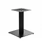 Pied de table en métal avec revêtement en poudre en acier, hauteur 57,5 cm, dimensions de la plaque inférieure carrée 45x45 cm