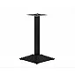 Base de mesa de hierro fundido con recubrimiento en polvo, base inferior en estilo pirámide inca, altura 72,5 cm, tamaño de la placa inferior 41x41 cm
