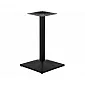 Base de table en métal en acier, base inférieure de style pyramide 44,5 cm, hauteur 73 cm, couleur noire