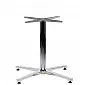 Base de table légère en aluminium, hauteur 58 cm, dimensions de la base inférieure 71x71 cm, poids léger 3,5 kg