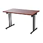 Foldbart bordsystem til konferenceborde, foldbart stålstel bredde 48 cm, farve sort eller aluminium (bordplade er ikke inkluderet)