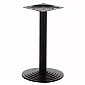 Pied de table en fonte avec support central, pied 43 cm, H: 72 cm