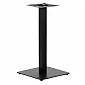 Gamba centrale per tavolo in metallo realizzata in acciaio, colore nero, dimensioni base 40x40 cm, altezza 72 cm
