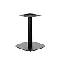 Holdbar metalbordbase - 57,5 cm højde, 45x45 cm stålbundplade, centralt søjledesign, til indendørs brug
