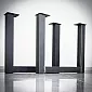 Masivní kovové stolové nohy typu U 82 x 71 cm z oceli (2 ks)