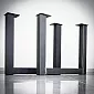 Massive, tunge belastningsbordben af metal U-type, højde 71 cm, bredde 82 cm, lavet af stål, 2 ben i sættet
