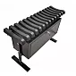 Free-standing Kierfecht Bänk mat PVC Rippen an eng grouss gespaarten Stockage Këscht