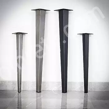 Metal legs Retro style, made of steel, two height options 51cm or 71cm, 4 pcs in set