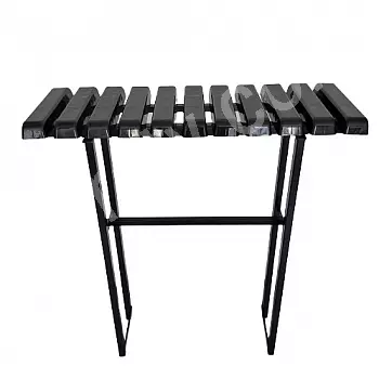 Concretable metallesch Bänk fir Kierfecht benotzt mat PVC Brieder