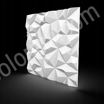 Paneles decorativos de pared de poliestireno, 60x60cm, color blanco, juego de 12 uds.