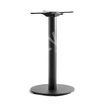 Acél asztallap, magassága 72 cm, alsó lemez átmérője 40,5 cm, súlya 15 kg, asztallapokhoz D 80 cm-ig