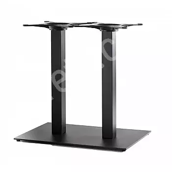 Base de mesa dupla metálica para grandes superfícies até 140x80 cm, com colunas de tipo retangular, alturas disponíveis 60 cm, 72 cm, 106 cm