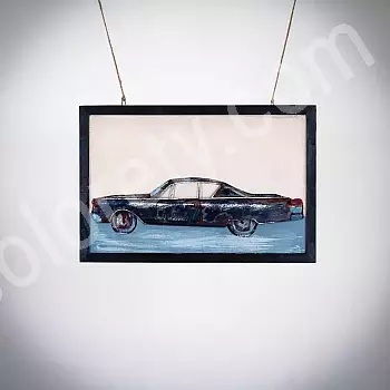3D metal wall art &amp;quot;Retro car&amp;quot;, dimensions 60x40cm