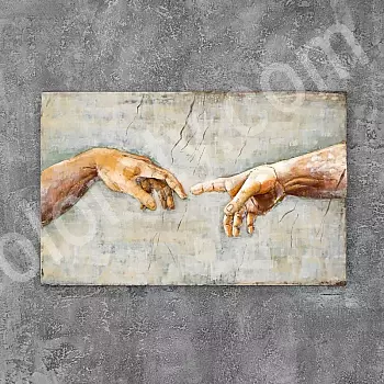 3D metalo tapyba Freska, aukštis 70 cm, plotis 120 cm