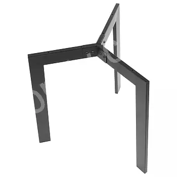 Struttura tavolo pieghevole per grandi superfici, diametro 70 cm, altezza 72,5 cm