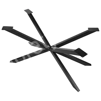 Design Metall Tischgestell Star, Höhe 72,5 cm, Maße 130x68 cm, Farbe schwarz